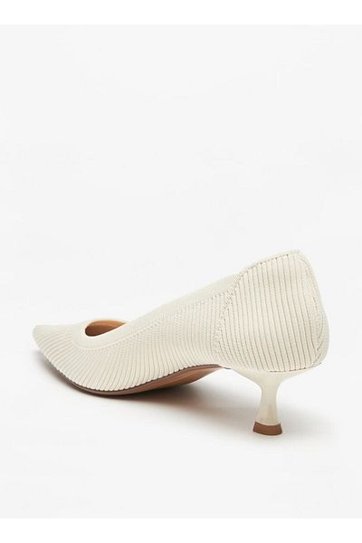 Celeste Women's Textured Slip-On Pumps with Kitten Heels
