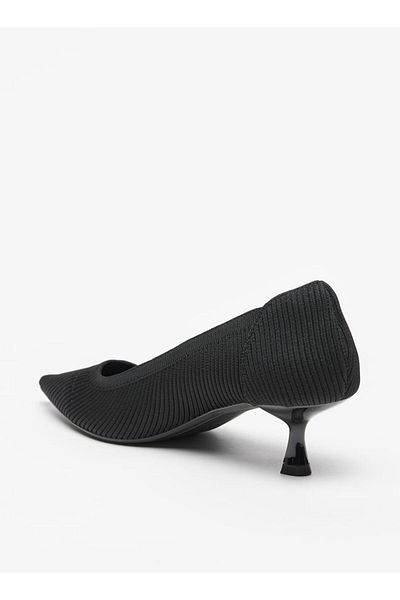 Celeste Women's Textured Slip-On Pumps with Kitten Heels