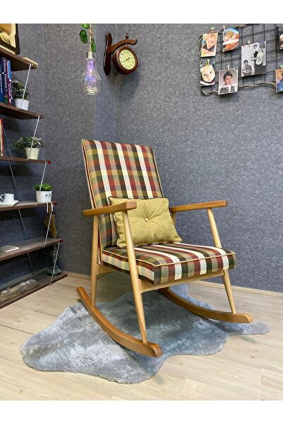 Asedia Trend Naturel Ekose Hardal Sallanan Sandalye Dinlenme Emzirme Baba Tv ...