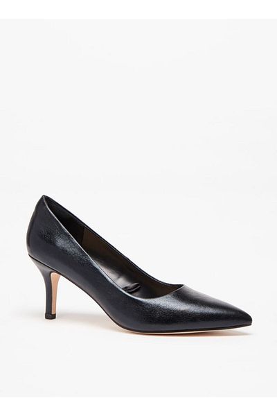 Celeste Women's Solid Pointed Toe Slip-On Pumps with Stiletto Heels