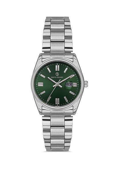 DAVID GUNER Brand Women's Wristwatch with Calendar Detail