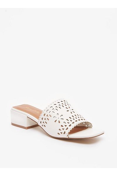 Flora Bella by Shoexpress Cutout Detail Slip-On Block Heels