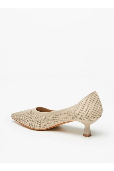 Flora Bella by Shoexpress Textured Pointed Toe Pumps with Stiletto Heels