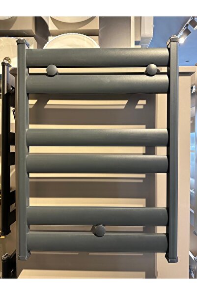 İSAOĞLU YAPI Antrasit Banyo Havlupan Antrasit Vanalar Dahil Komple Set 50*70 ...