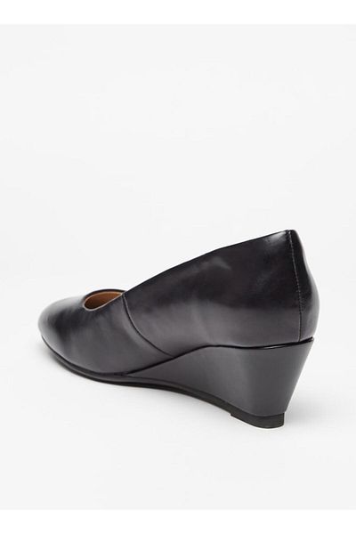 Celeste Women's Solid Slip-On Shoes with Wedge Heels