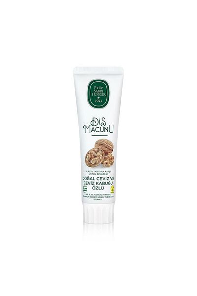 Eyüp Sabri Tuncer 90 ml Toothpaste - Natural Walnut and Walnut Shell Extract, 12 Pieces