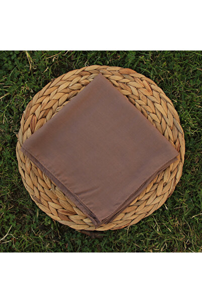 VEGA MODA Düz Renk Dikişli Tülbent, 3 Adet Yazma, Düz İndia, tülben, Krem, Vizon, Taş