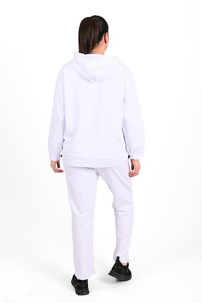 Koza Butik Γυναικείο Σετ Φούτερ με κουκούλα Plus Size 3658-23