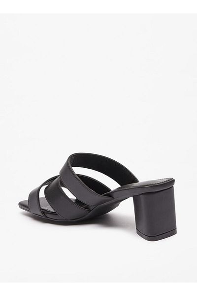 Flora Bella by Shoexpress Strappy Slip-On Sandals with Block Heels