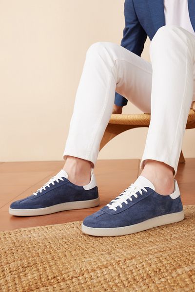 Ziya , Tenis pentru bărbați din piele naturală 1411026 z2122 Albastru