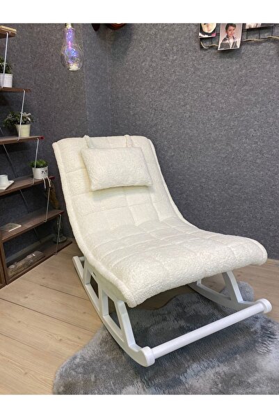 Asedia Miskin Lake Teddy Krem Sallanan Sandalye Dinlenme Emzirme Baba Tv Okum...