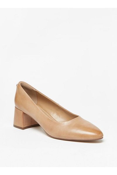 Celeste Women's Solid Slip-On Shoes with Block Heels