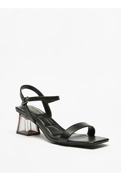 Celeste Women's Sandals with Block Heels and Buckle Closure