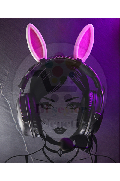 Bi'şeyler Sepeti Bunny Headset Stand Tavşan Kulaklık Figür Aksesuar