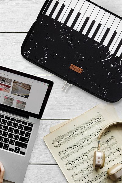 HAMUR Easy Case 13 Inch Laptop Bag Notebook Case Piano New