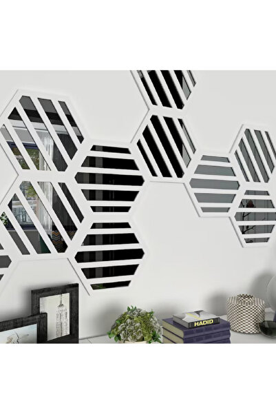 tsddekorasyon Tsd Dekorasyon Dekoratif Duvar Aynası, Petek Ayna