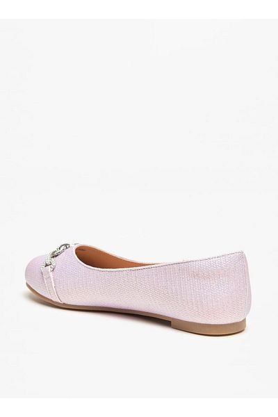 Celeste Girls' Embellished Round Toe Ballerina Shoes