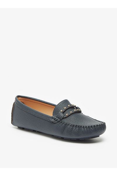 Flora Bella by Shoexpress Embellished Slip-On Moccasins