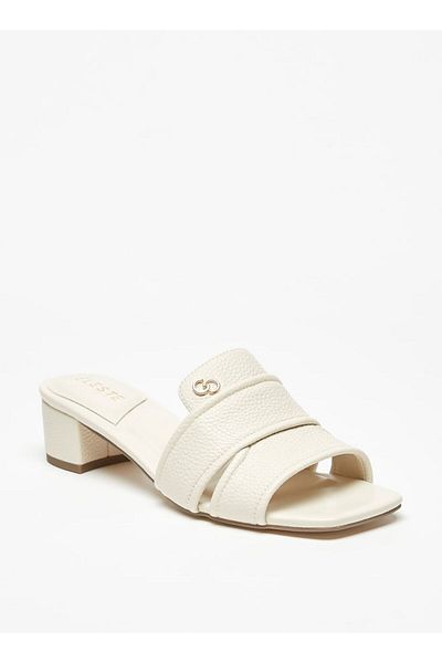 Celeste Women's Textured Slip-On Sandals with Block Heels