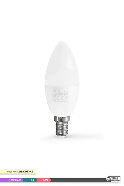 ACK Led Mum Ampul 4000k Ilık Beyaz 220v 5w E14