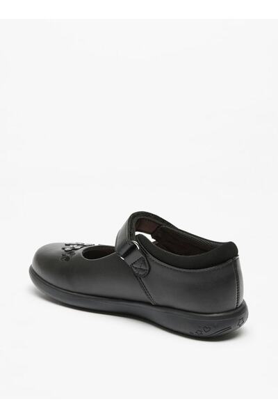 Juniors Applique Detail Mary Jane Shoes with Hook and Loop Closure