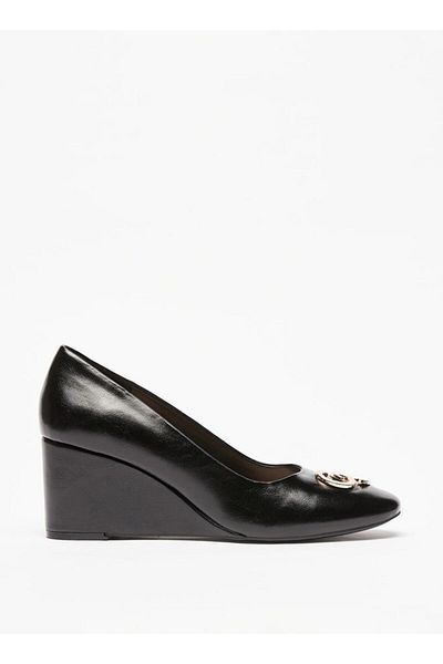 Celeste Women's Metal Accent Slip-On Shoes with Wedge Heels