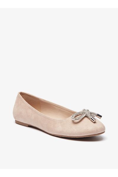Celeste Women's Bow Accent Slip-On Round Toe Ballerina Shoes