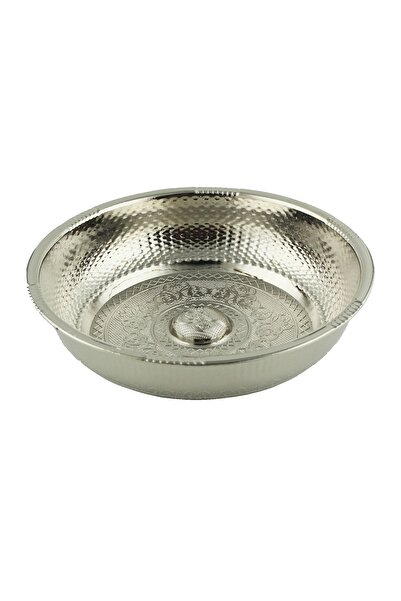 FKN Hamam Taslı İkili Perlatörlü Krom Gümüş Pirinç Dekoratif Kurna Hamam Osmanlı Musluk (2 MUSLUK 1 HAMAM TASI)