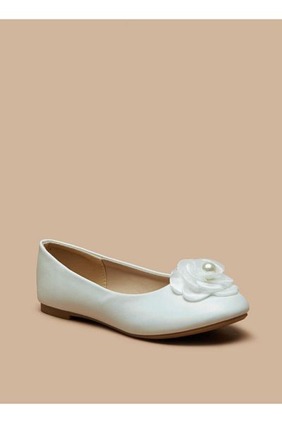 Flora Bella by Shoexpress Applique Detail Slip-On Round Toe Ballerina Shoes