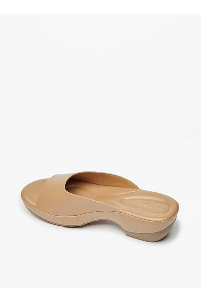 Flora Bella by Shoexpress Solid Slip-On Sandals with Block Heels