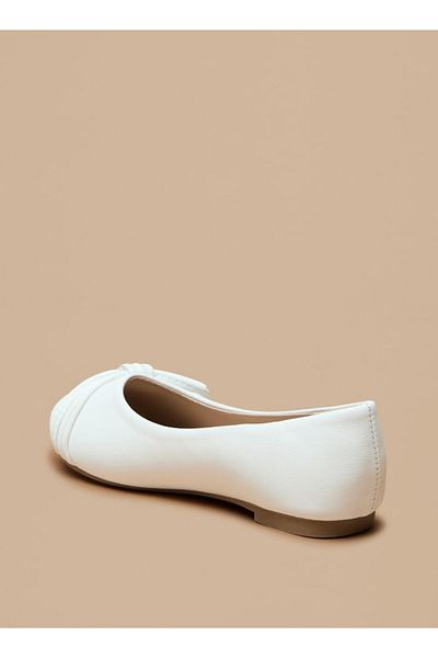 Flora Bella by Shoexpress Slip-On Ballerina Shoes with Bow Accent