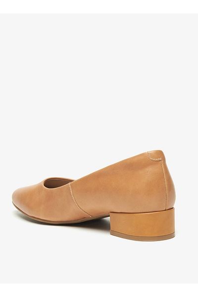 Celeste Women's Solid Slip-On Pumps with Block Heels