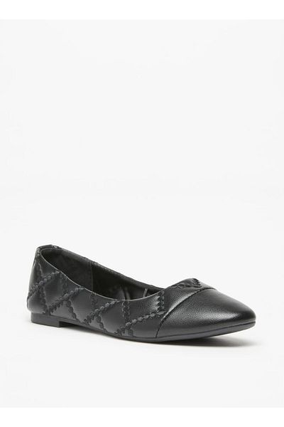 Flora Bella by Shoexpress Embroidered Slip-On Round Toe Ballerina Shoes