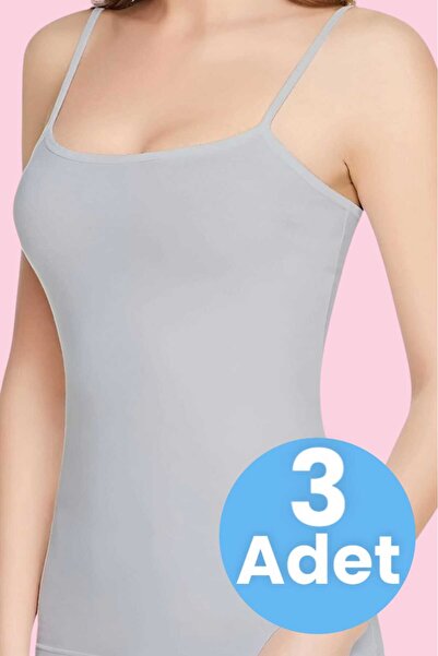 Mood Agenda Women's Rope Strap Cotton Undershirt 3 Pieces