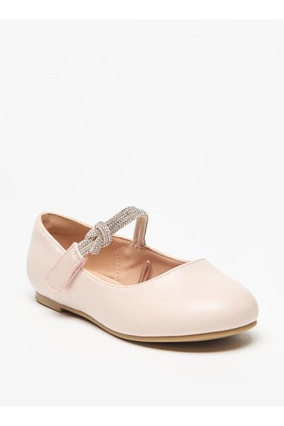 Juniors Embellished Slip-On Round Toe Ballerina Shoes