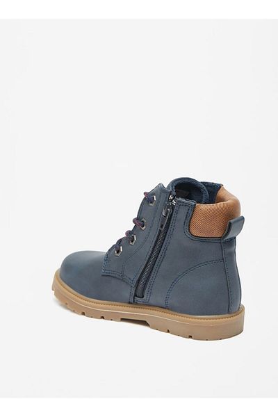LBL by Shoexpress Solid Ankle Boots with Zip Closure