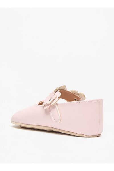 Barefeet Barfeet Floral Accent Booties with Hook and Loop Closure