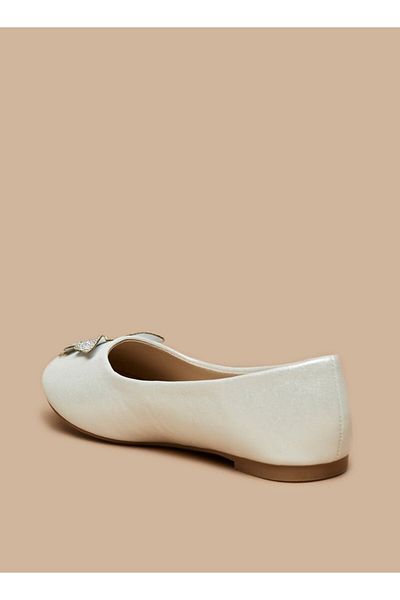 Flora Bella by Shoexpress Butterfly Embellished Slip-On Round Toe Ballerina Shoes