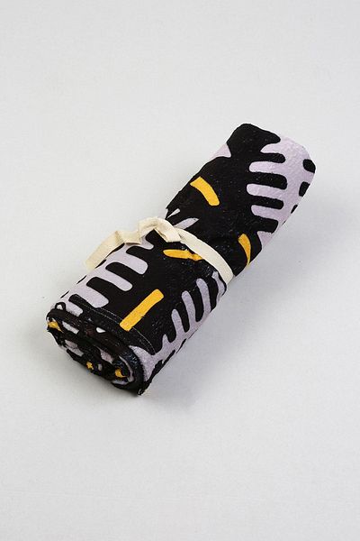 HAMUR Πετσέτα θαλάσσης Fish Black 80x150 cm E43pr 0650027 hm