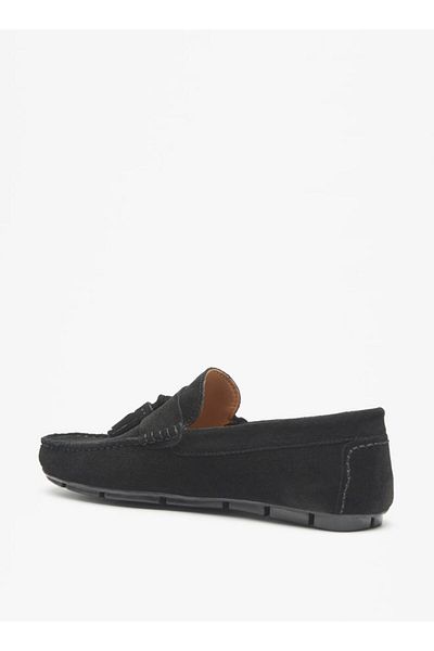LBL by Shoexpress Solid Slip-On Moccasins with Tassel Detail
