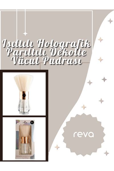 REVA Glittering Holographic Glitter Low-cut Body Powder - Holographic Explosion For Decolette Vegan