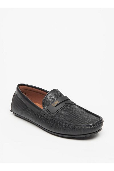 LBL by Shoexpress Boys' Textured Slip-On Moccasins