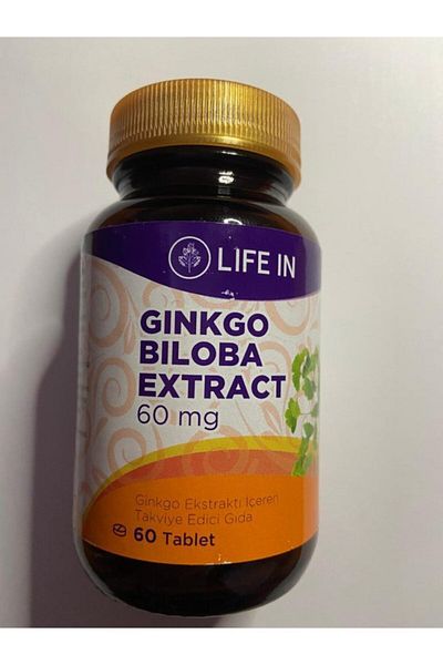 Life In 60 Tablets Ginkgo Biloba Extract - English