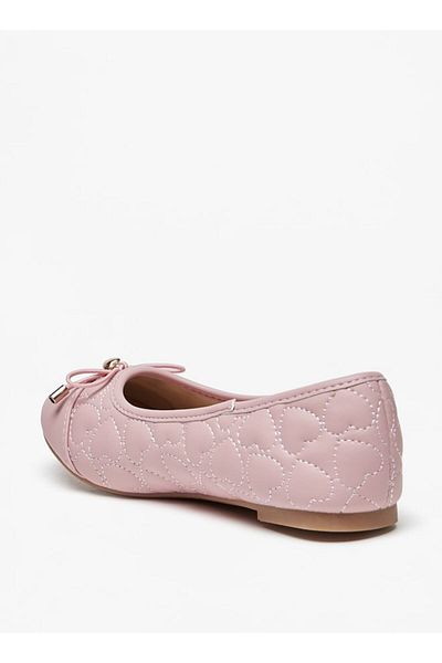 Flora Bella by Shoexpress Bow Accent Slip-On Round Toe Ballerina Shoes
