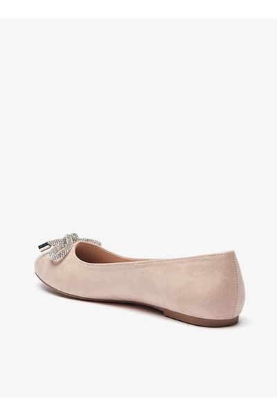 Celeste Women's Bow Accent Slip-On Round Toe Ballerina Shoes