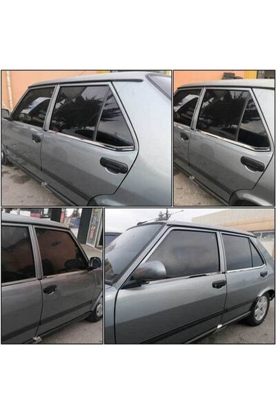 ctk Fiat Tofaş Şahin-doğan-kartal Uyumlu Krom Cam Çıtası Paslanmaz Çelik 6 Parça