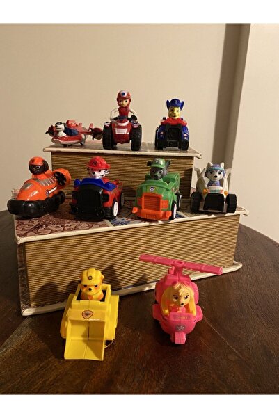 u-toys Paw Patrol 9 lu Çekbirak Araç Seti