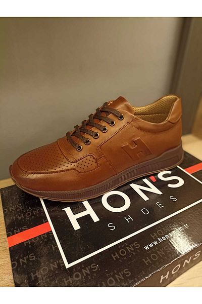 HON'S ανδρικά παπούτσια casual δερμάτινα μαύρισμα αθλητικά παπούτσια Lace-up H1081
