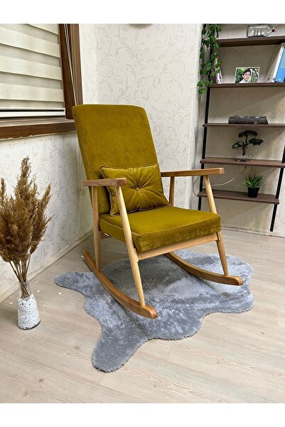 Asedia Trend Naturel Hardal Sallanan Sandalye Dinlenme Emzirme Baba Tv Okuma ...