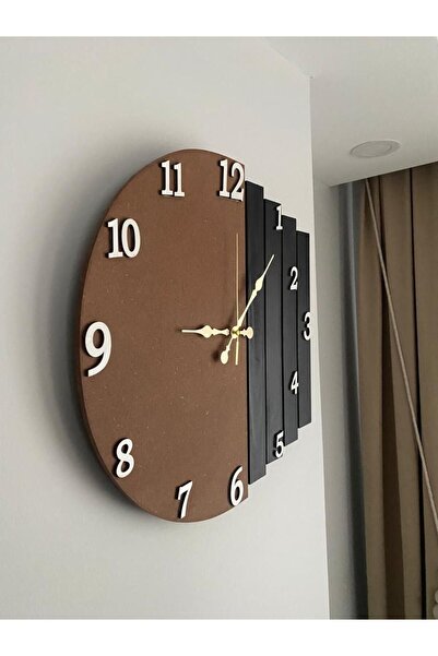 ESSA AKSESUAR CAPRİCO C5 ÇITALI AHŞAP Siyah Ceviz Mobilya Renk Desenli Yılbaş...